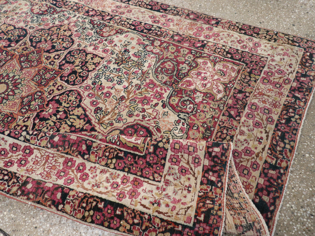 Antique Persian Lavar Kerman Rug, No.11251 - Gss