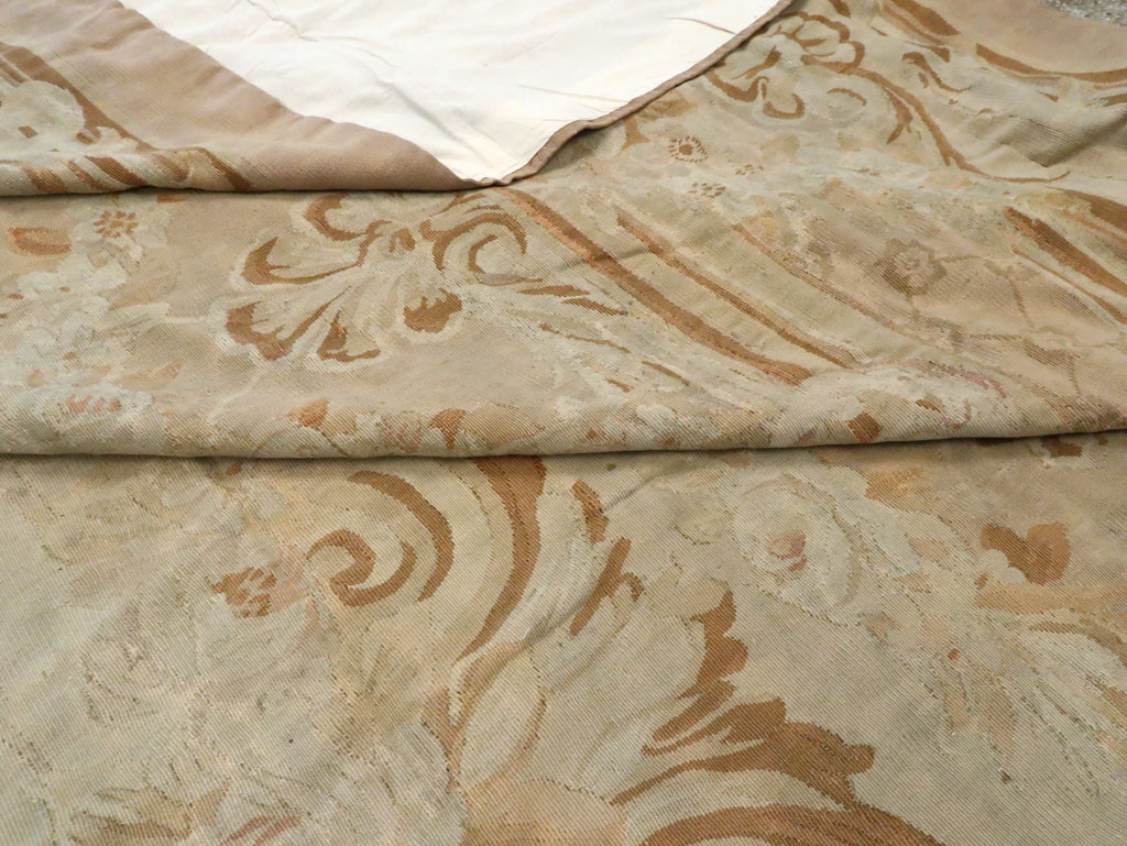 Antique French Aubusson Carpet, No.11290 - Gss