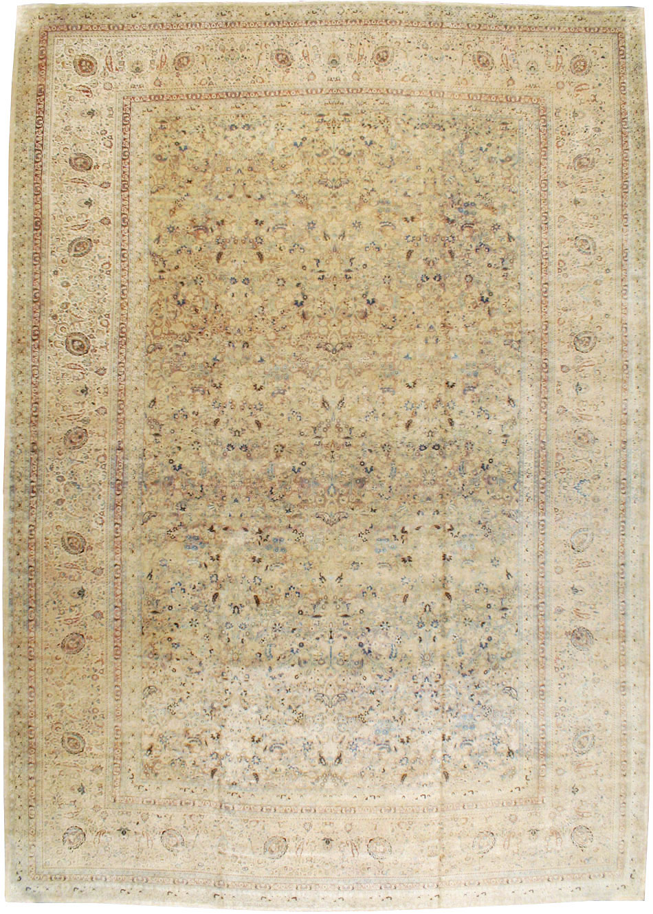 Antique Persian Mashad Oversize Carpet, No.11313 - Gss