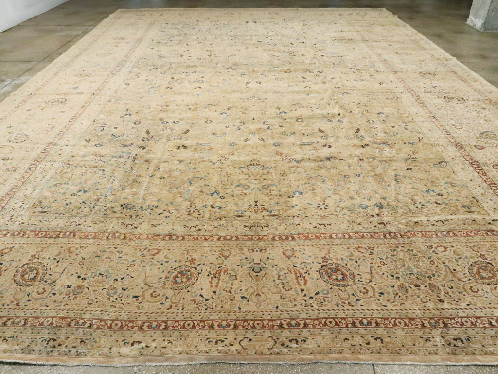 Antique Persian Mashad Oversize Carpet, No.11313 - Gss