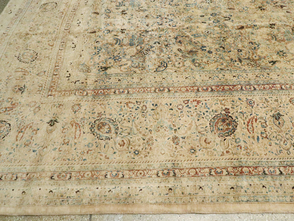 Antique Persian Mashad Oversize Carpet, No.11313 - Gss