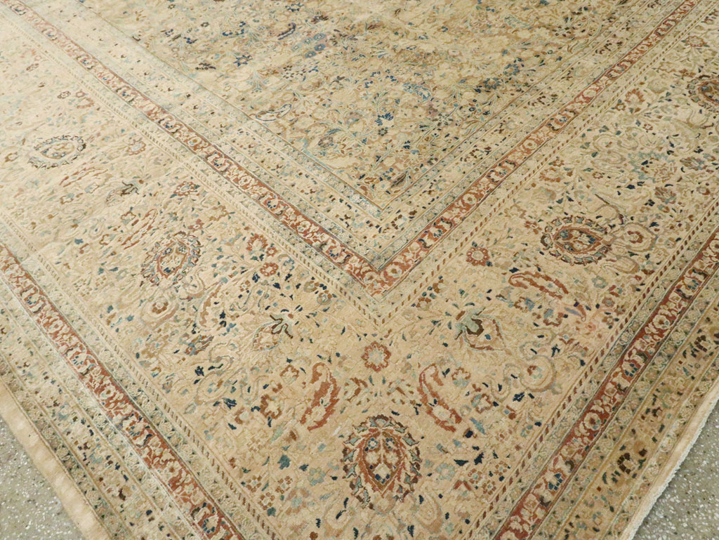 Antique Persian Mashad Oversize Carpet, No.11313 - Gss