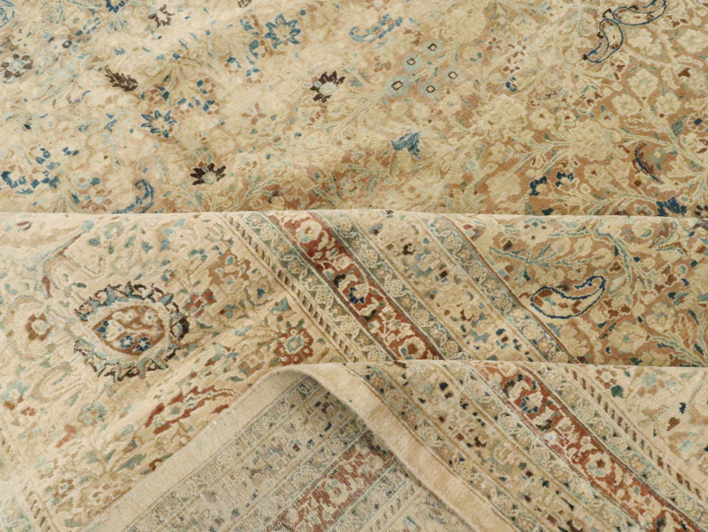 Antique Persian Mashad Oversize Carpet, No.11313 - Gss