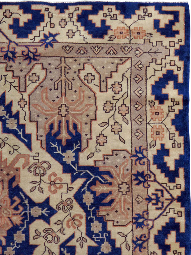 Vintage Indian Lahore Carpet, No.11345 - Gss