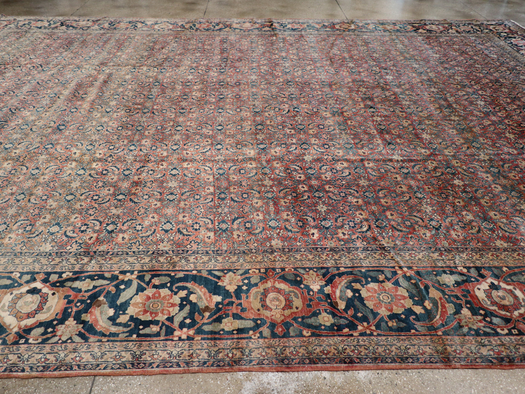 Antique Persian Tabriz Carpet, No.11379 - Gss