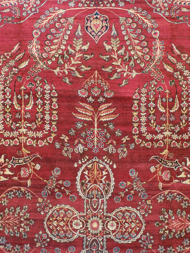 Antique Persian Lavar Kerman Carpet, No.11385 - Gss