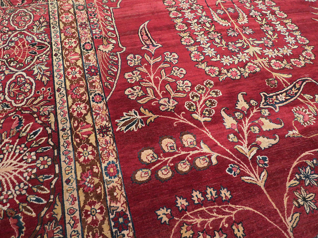 Antique Persian Lavar Kerman Carpet, No.11385 - Gss