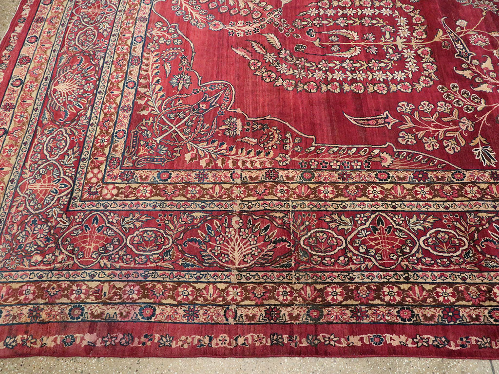 Antique Persian Lavar Kerman Carpet, No.11385 - Gss