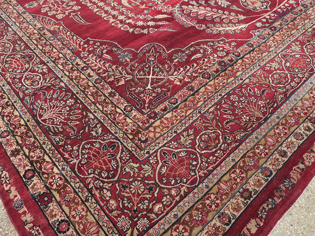 Antique Persian Lavar Kerman Carpet, No.11385 - Gss