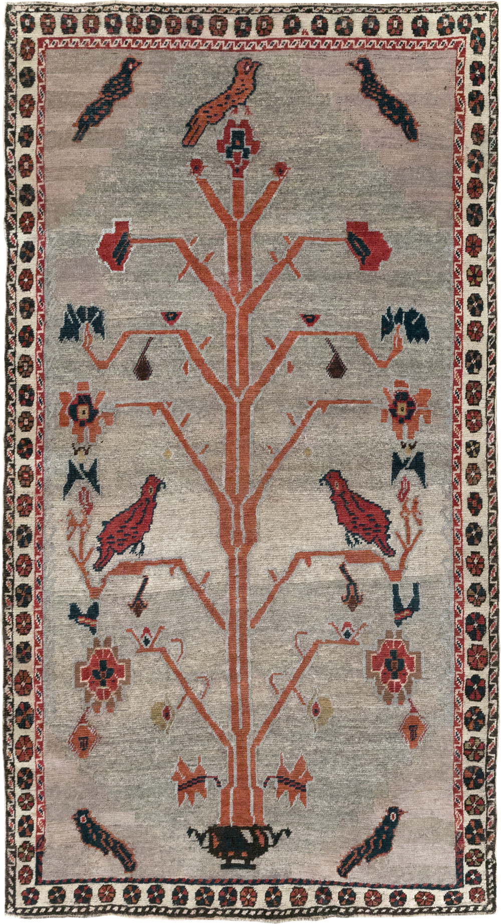 Vintage Gabbeh Pictorial Rug, No.11396 - Gss