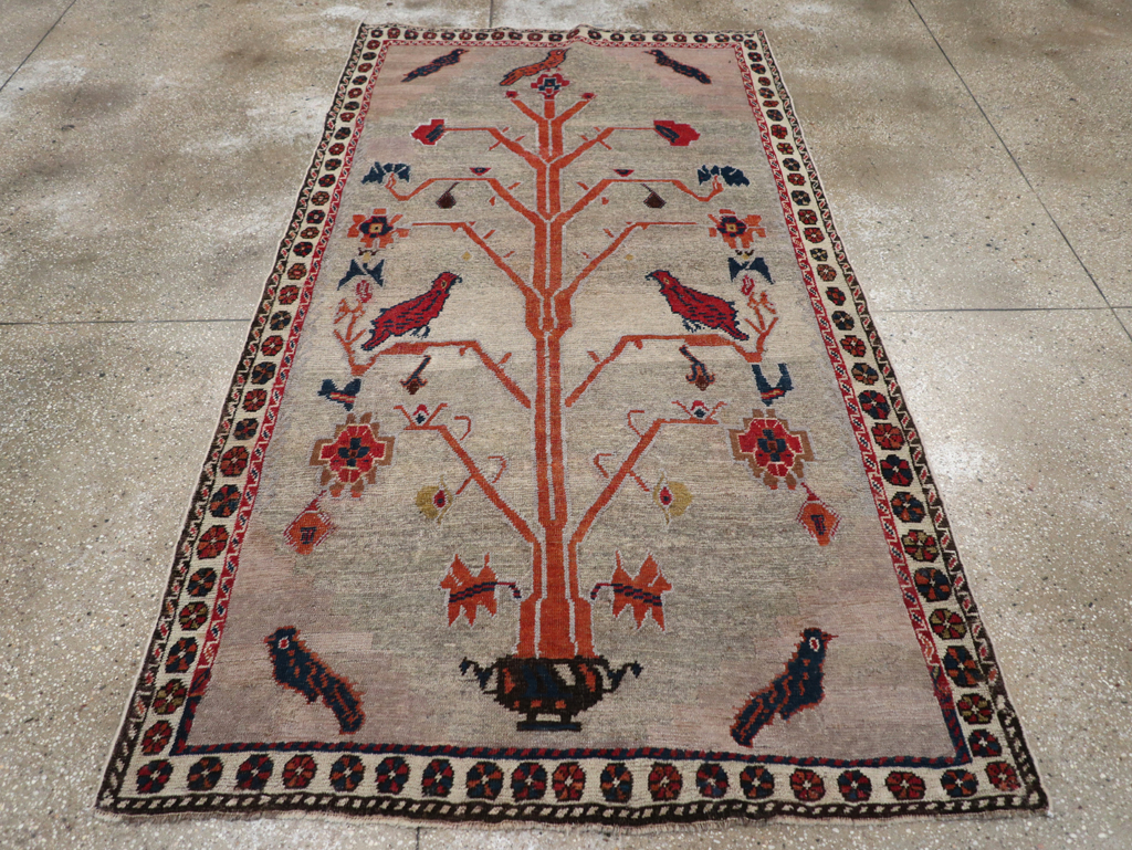 Vintage Gabbeh Pictorial Rug, No.11396 - Gss