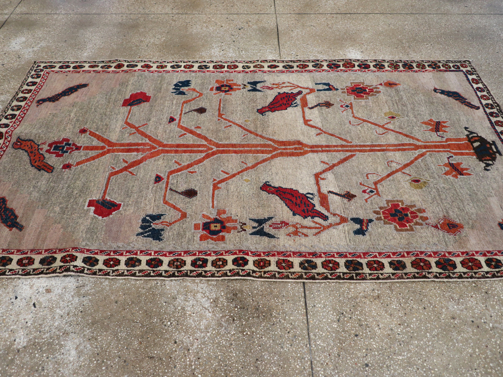 Vintage Gabbeh Pictorial Rug, No.11396 - Gss