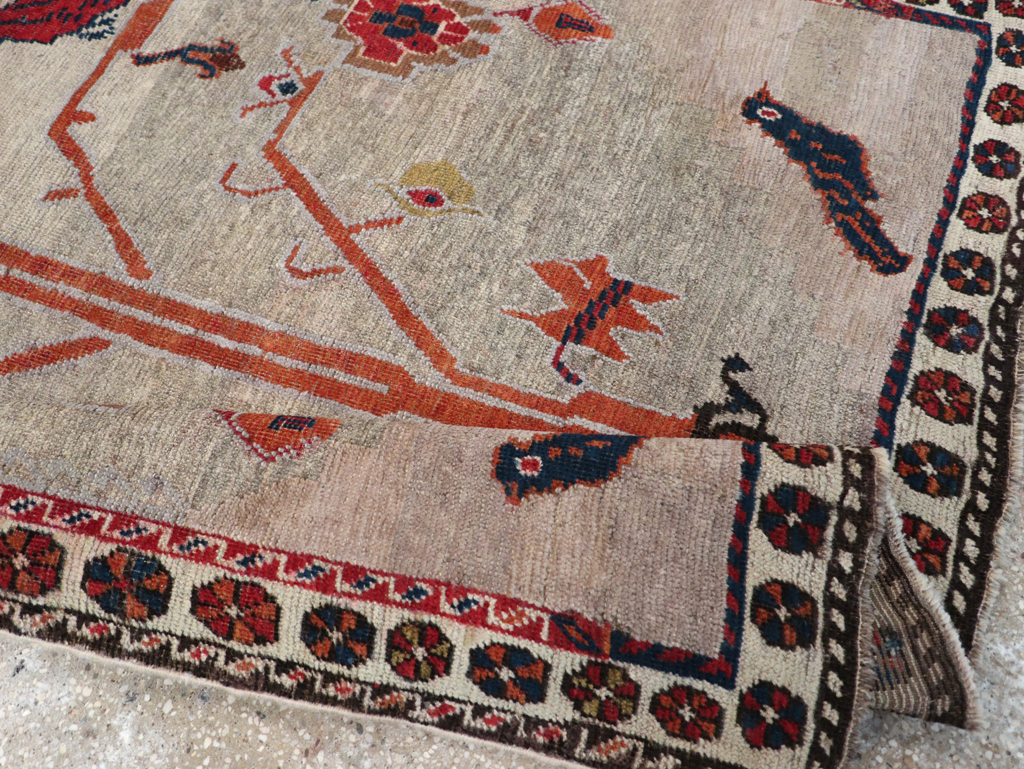 Vintage Gabbeh Pictorial Rug, No.11396 - Gss