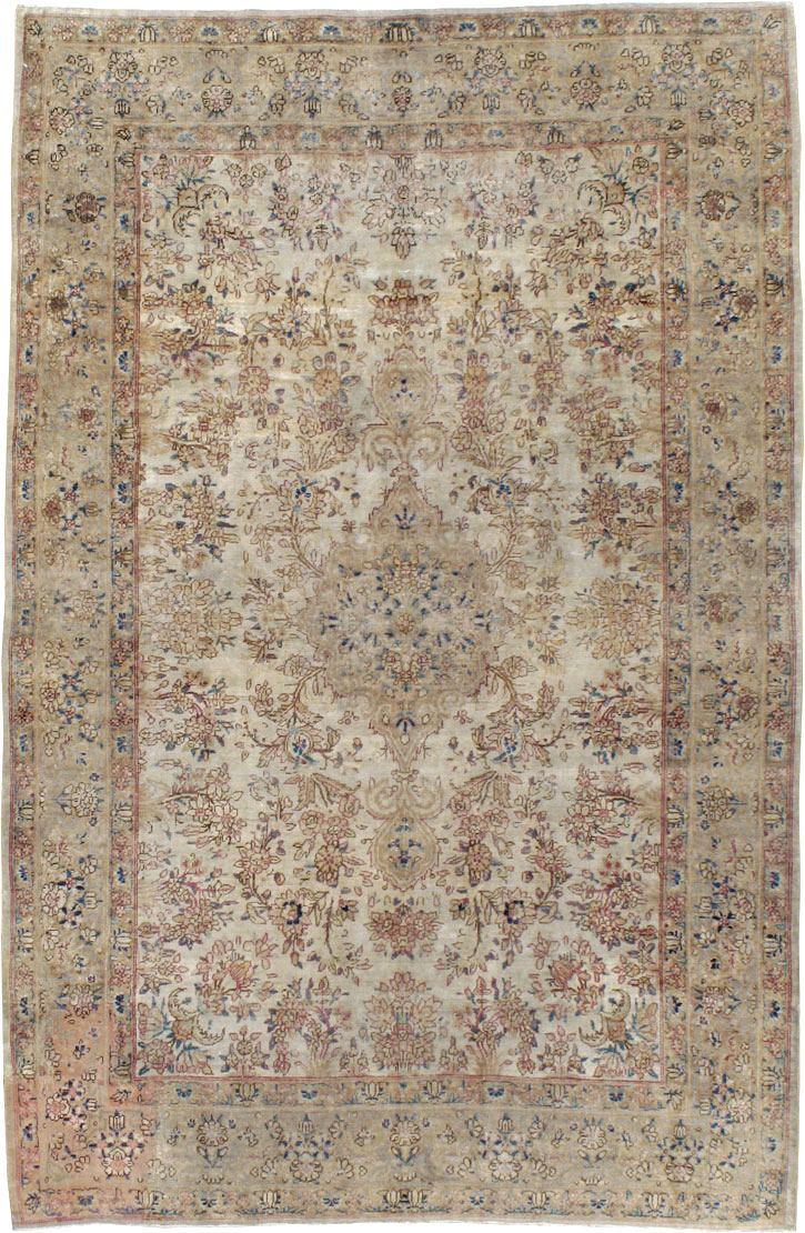 Vintage Persian Lavar Kerman Carpet, No.11442 - Gss