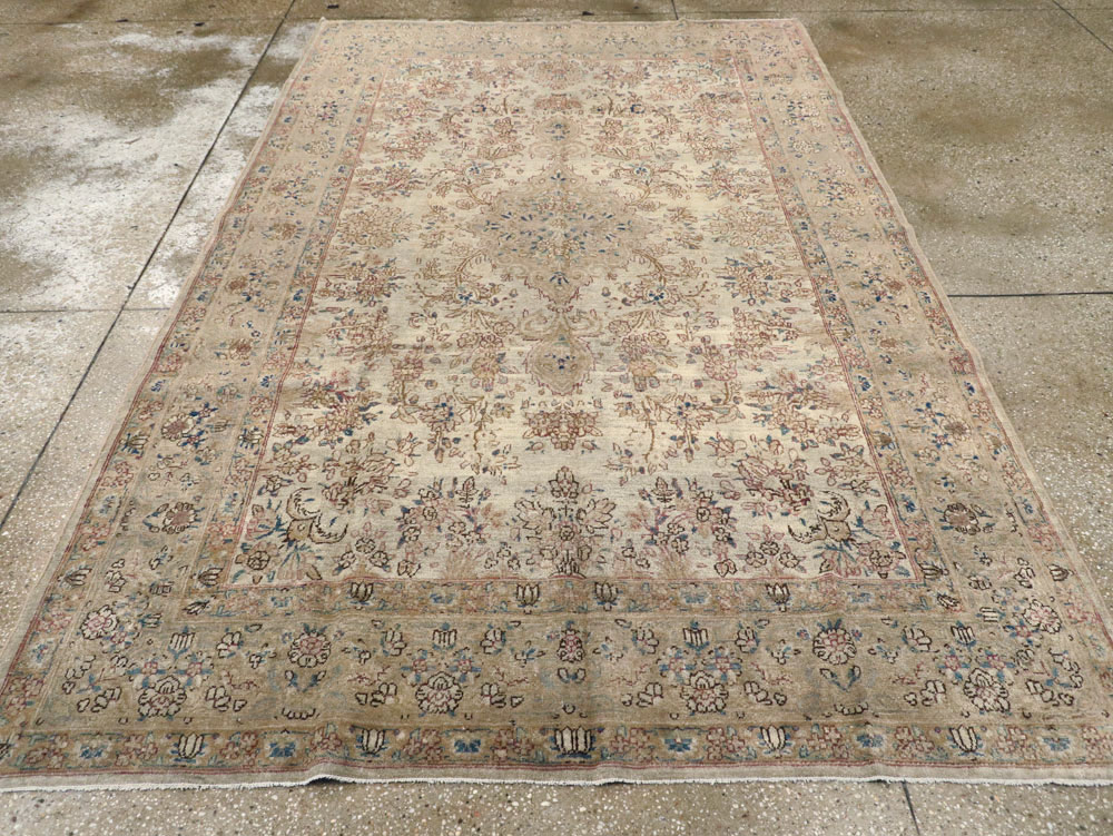 Vintage Persian Lavar Kerman Carpet, No.11442 - Gss