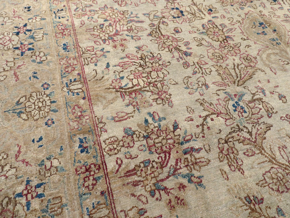 Vintage Persian Lavar Kerman Carpet, No.11442 - Gss