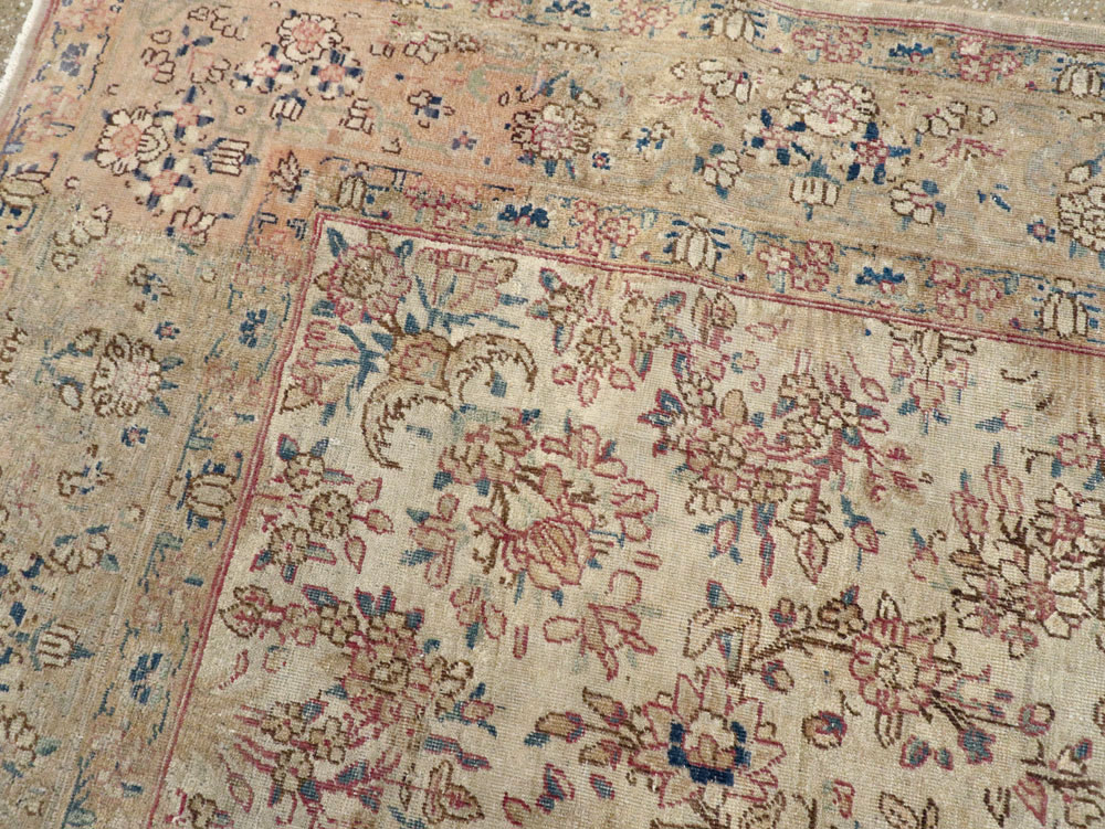 Vintage Persian Lavar Kerman Carpet, No.11442 - Gss