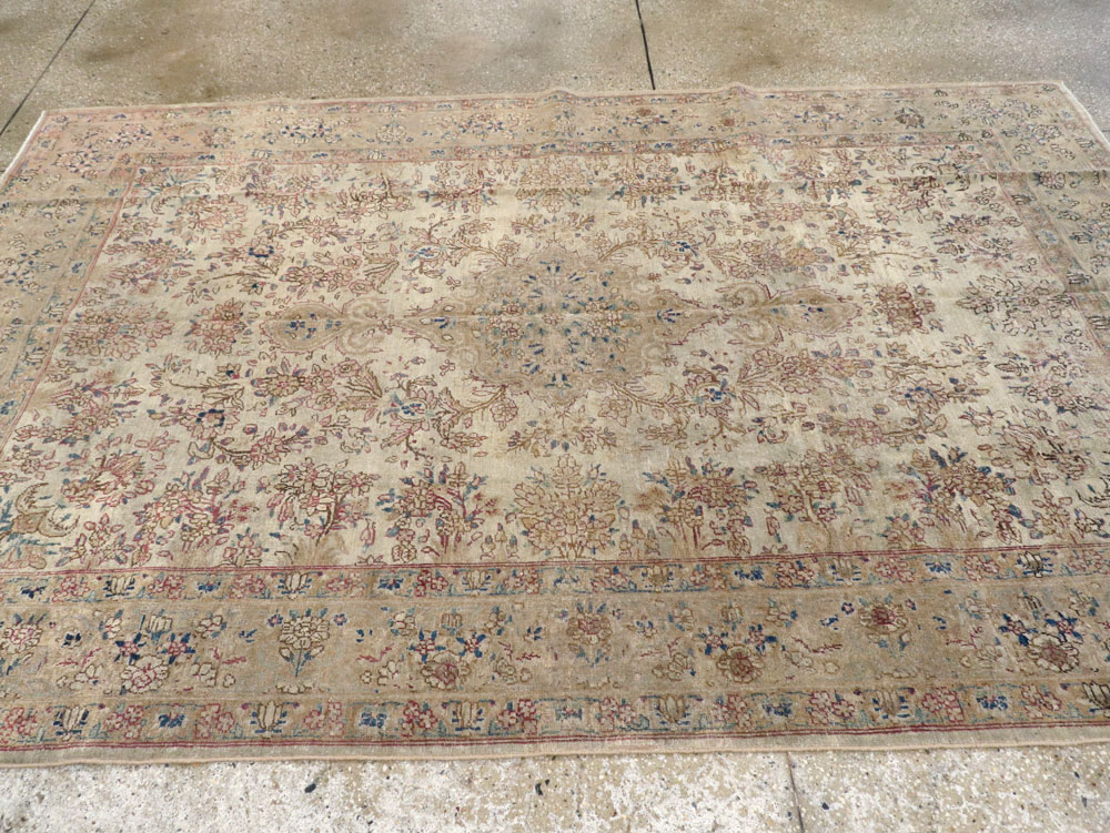 Vintage Persian Lavar Kerman Carpet, No.11442 - Gss