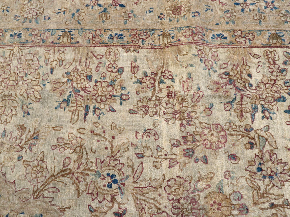 Vintage Persian Lavar Kerman Carpet, No.11442 - Gss