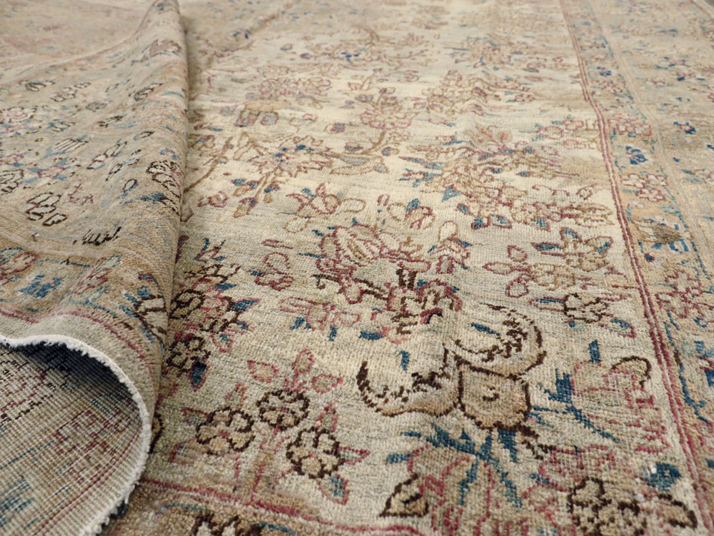 Vintage Persian Lavar Kerman Carpet, No.11442 - Gss