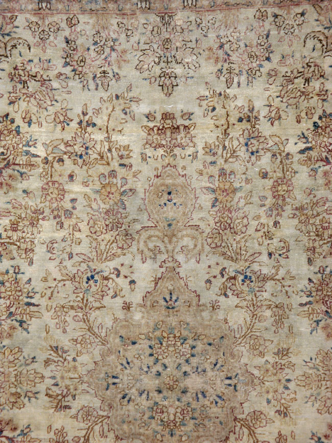 Vintage Persian Lavar Kerman Carpet, No.11442 - Gss