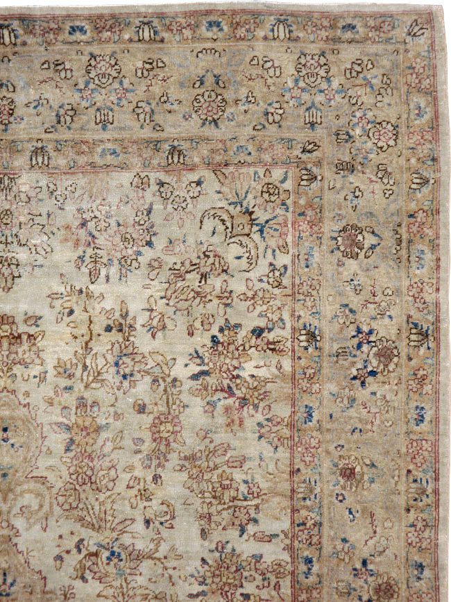 Vintage Persian Lavar Kerman Carpet, No.11442 - Gss
