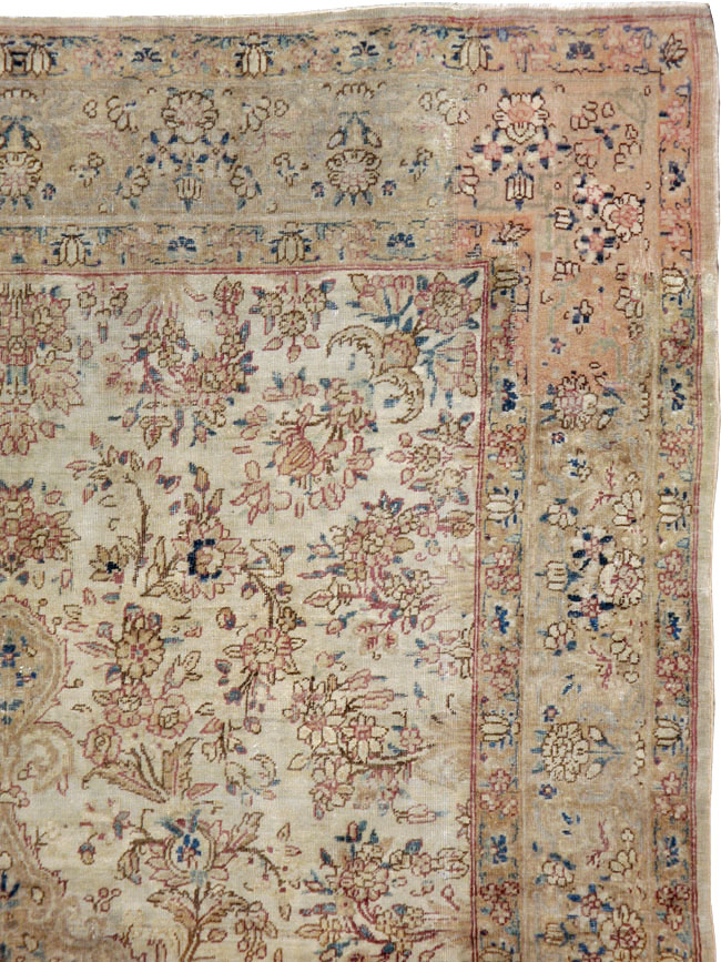 Vintage Persian Lavar Kerman Carpet, No.11442 - Gss