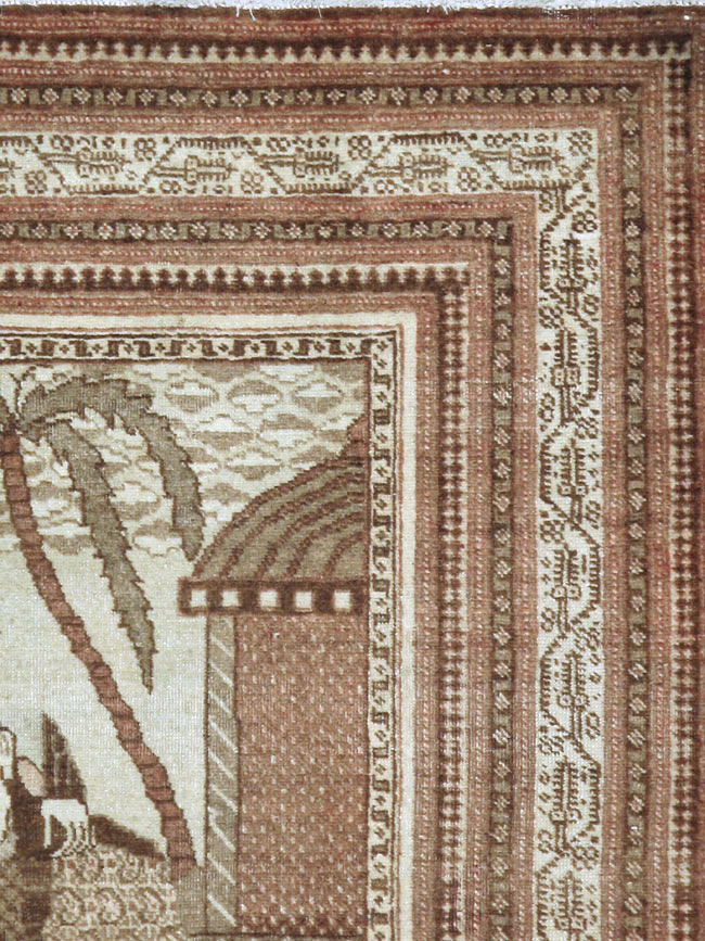 Antique Persian Tabriz Pictorial Rug (Pair: 1 of 2), No.11455 - Gss