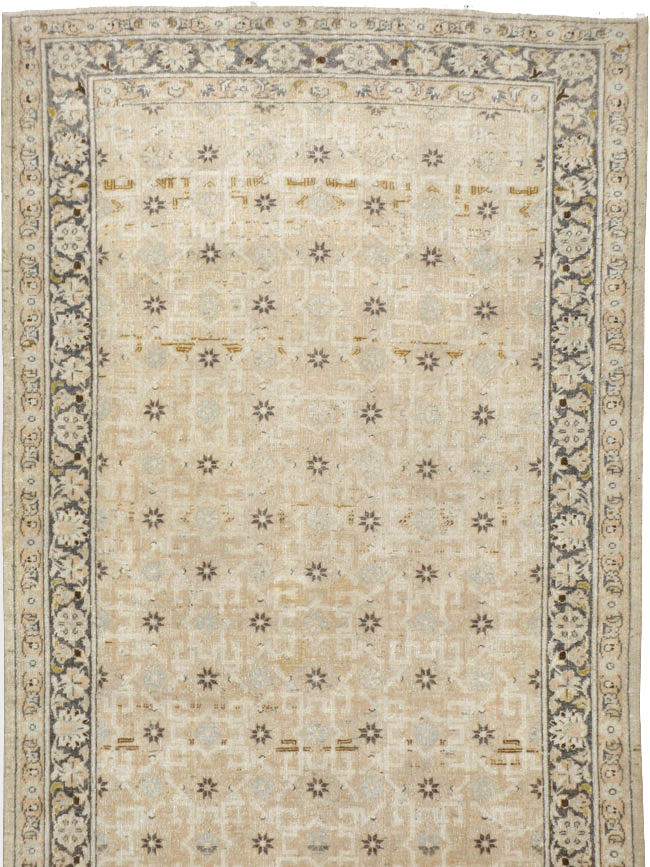 Vintage Persian Kashan Runner, No.11458 - Gss