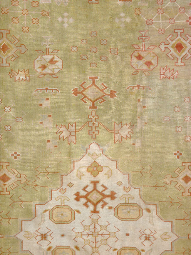 Antique Turkish Oushak Carpet, No.11485 - Gss