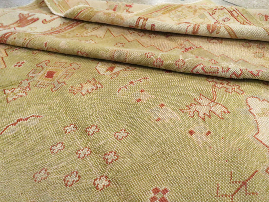 Antique Turkish Oushak Carpet, No.11485 - Gss