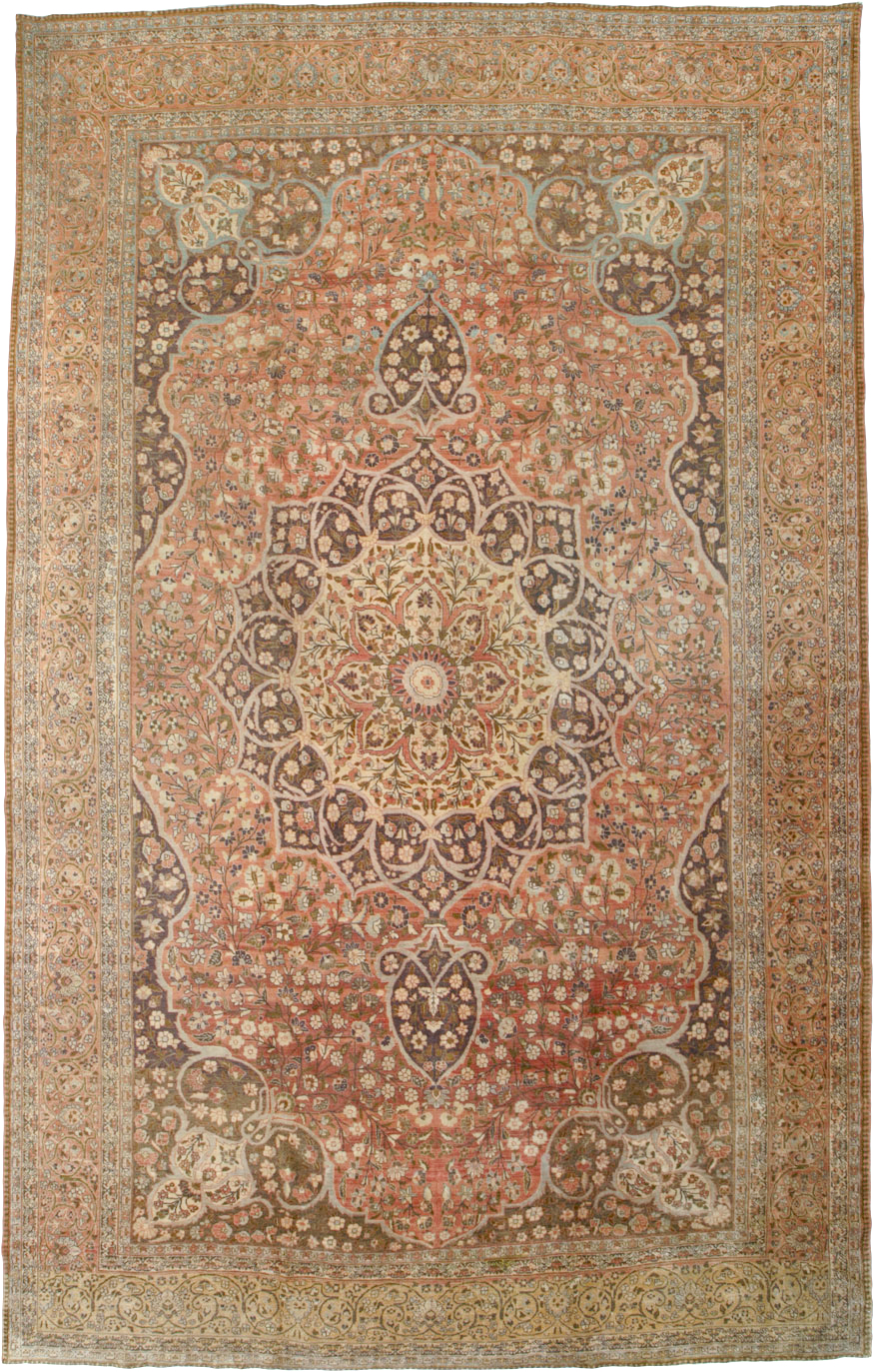 Antique Persian Tabriz Carpet, No.11500 - Gss