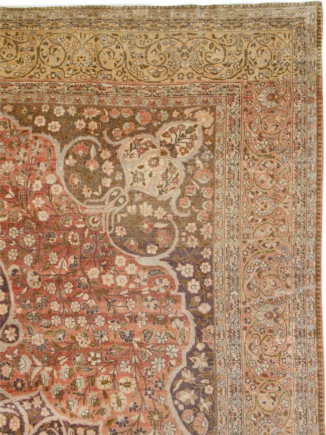 Antique Persian Tabriz Carpet, No.11500 - Gss