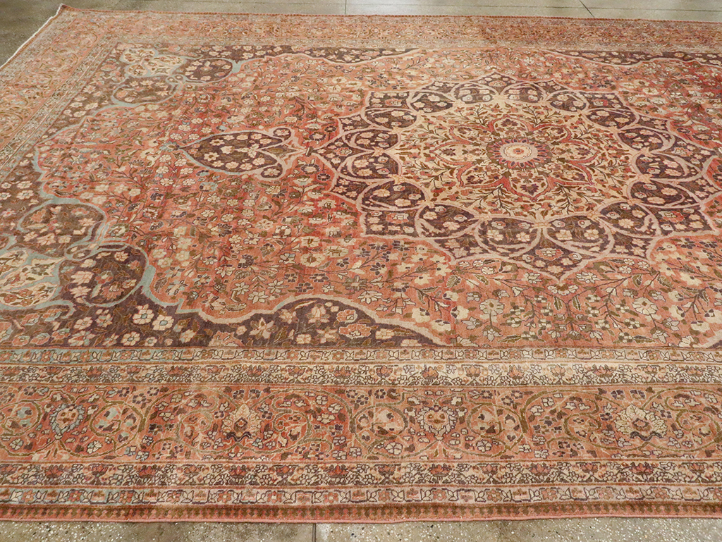 Antique Persian Tabriz Carpet, No.11500 - Gss
