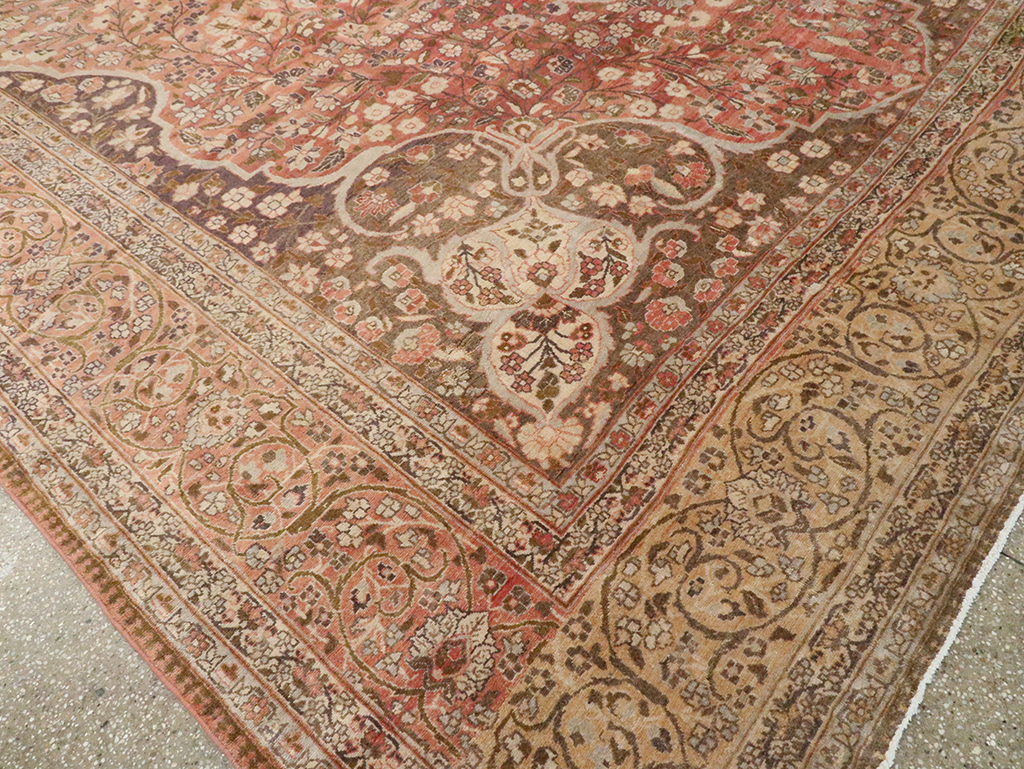 Antique Persian Tabriz Carpet, No.11500 - Gss
