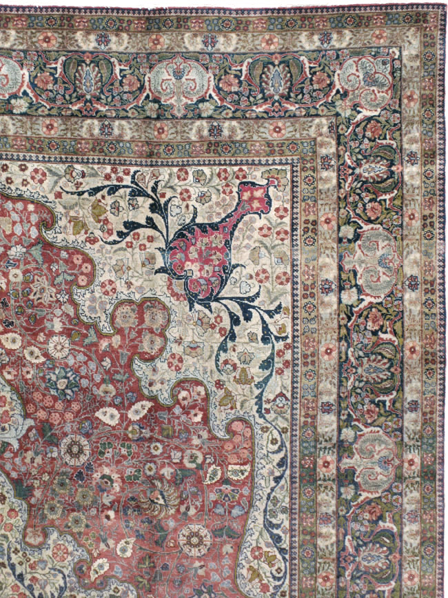 Antique Persian Tabriz Carpet, No.11514 - Gss