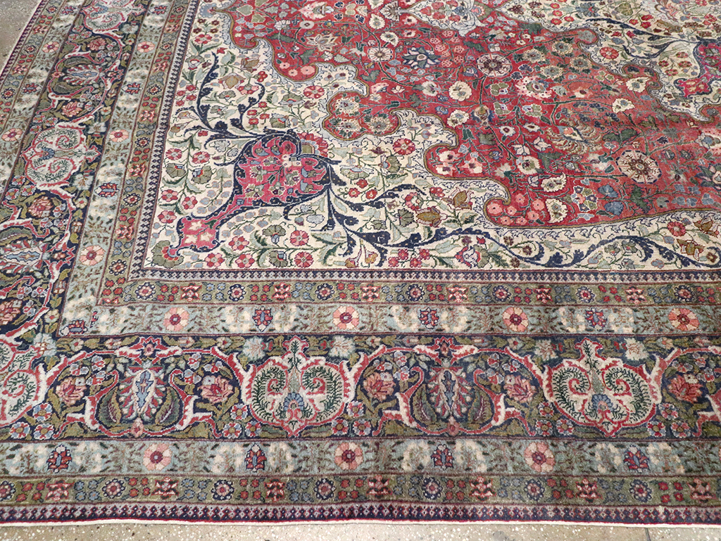 Antique Persian Tabriz Carpet, No.11514 - Gss