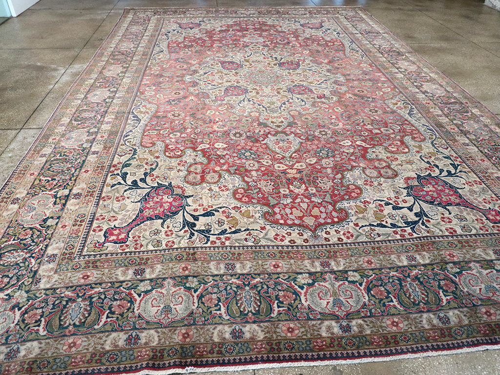 Antique Persian Tabriz Carpet, No.11514 - Gss