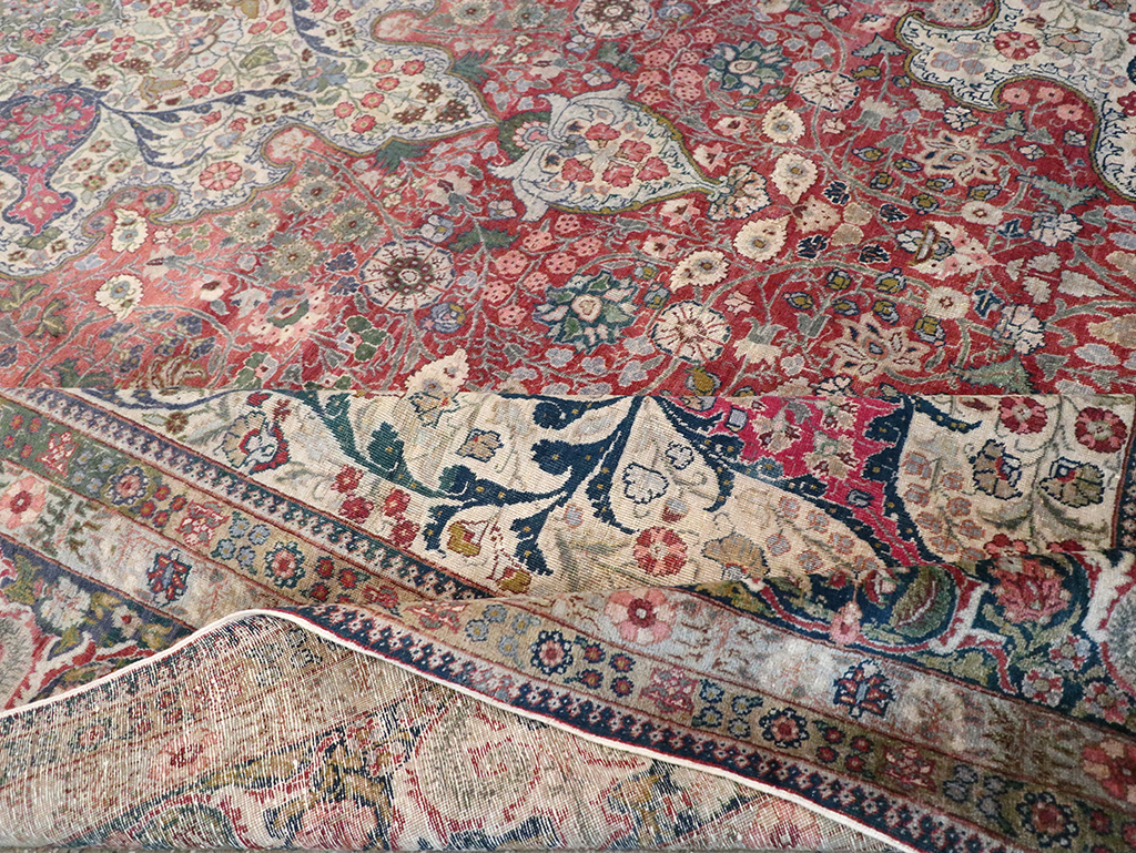 Antique Persian Tabriz Carpet, No.11514 - Gss