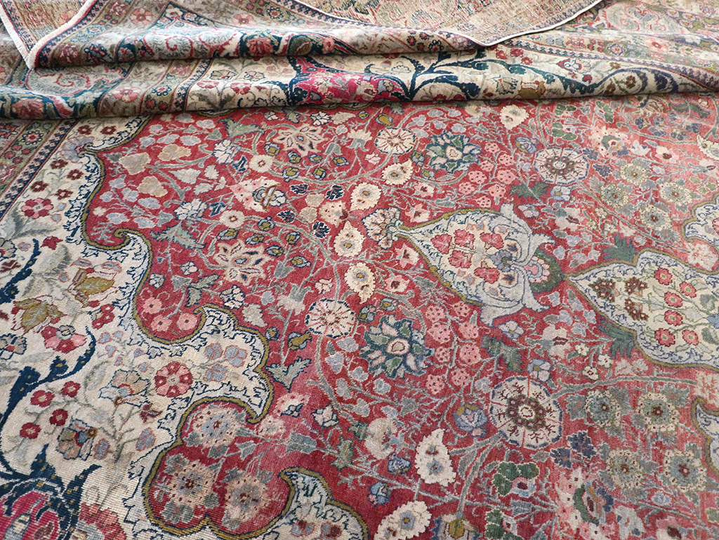 Antique Persian Tabriz Carpet, No.11514 - Gss