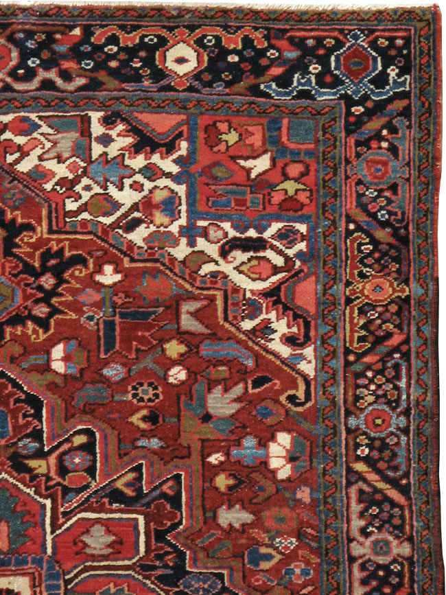 Vintage Persian Heriz Carpet, No.11529 - Gss