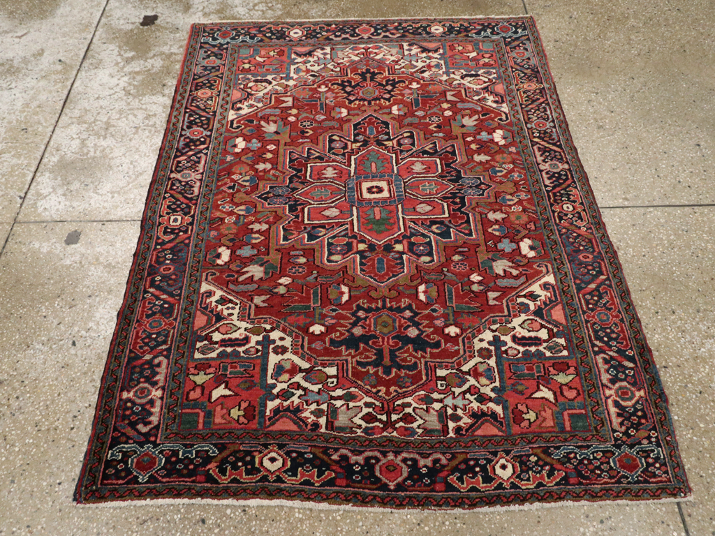 Vintage Persian Heriz Carpet, No.11529 - Gss