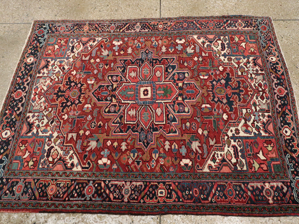 Vintage Persian Heriz Carpet, No.11529 - Gss