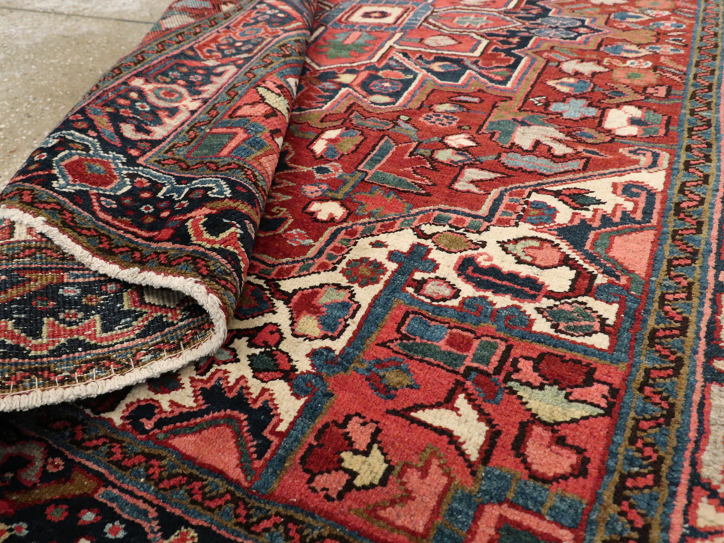 Vintage Persian Heriz Carpet, No.11529 - Gss