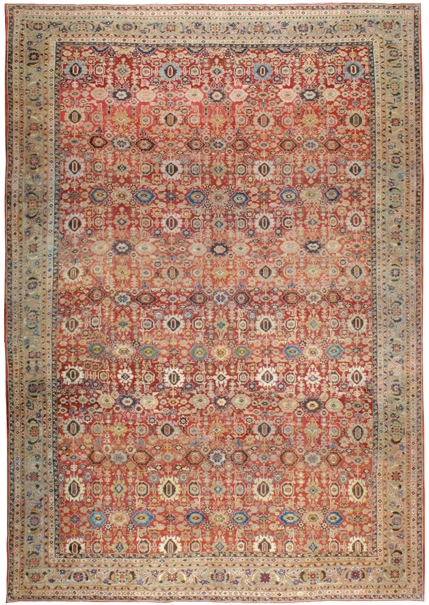 Antique Persian Mahal Carpet, No.11541 - Gss