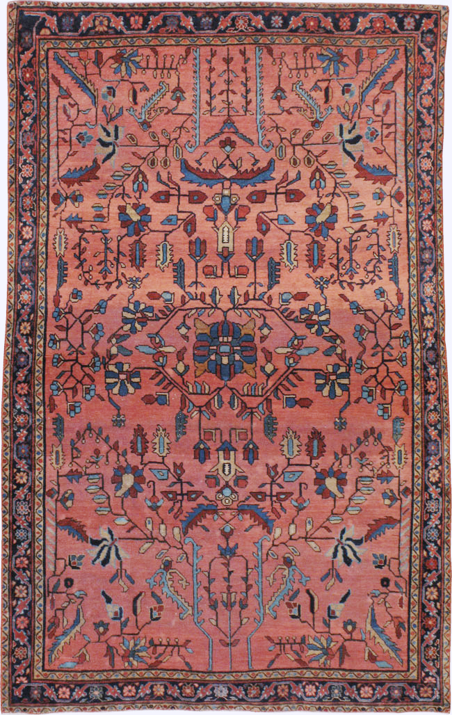 Antique Persian Sarouk Mohajeran Rug, No.11546 - Gss