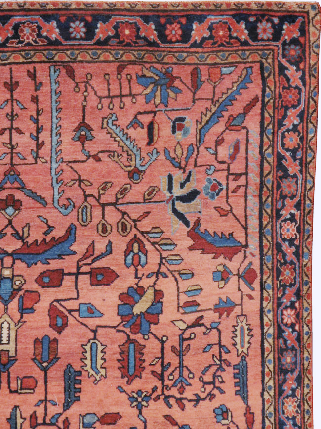 Antique Persian Sarouk Mohajeran Rug, No.11546 - Gss