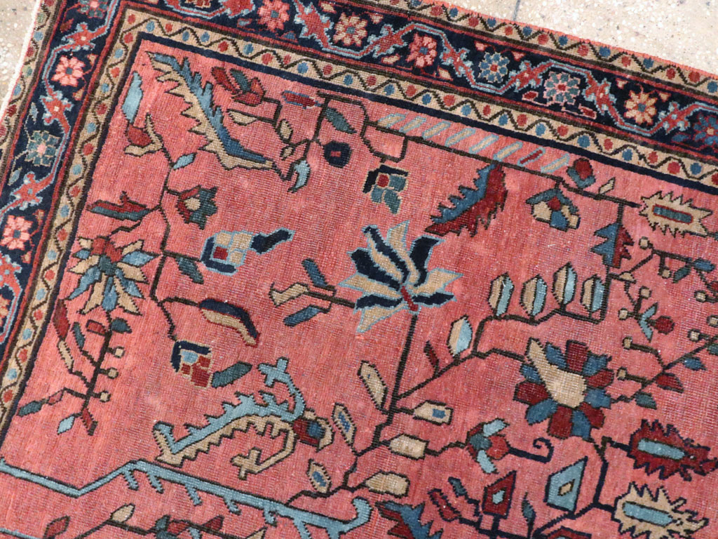 Antique Persian Sarouk Mohajeran Rug, No.11546 - Gss