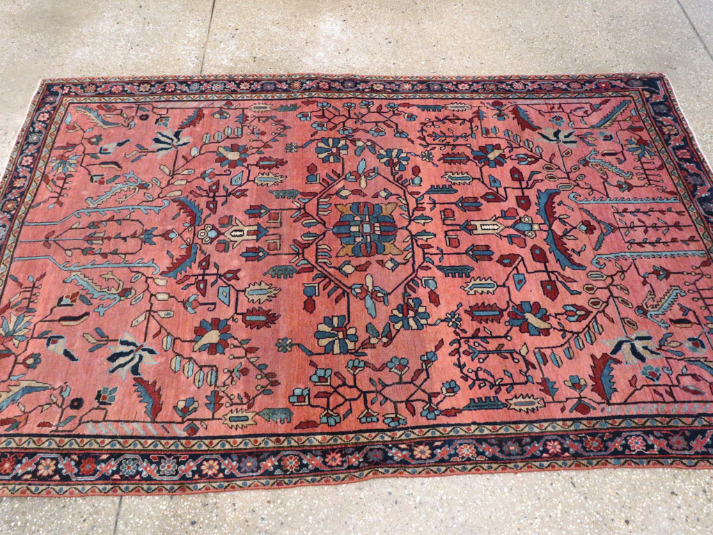Antique Persian Sarouk Mohajeran Rug, No.11546 - Gss