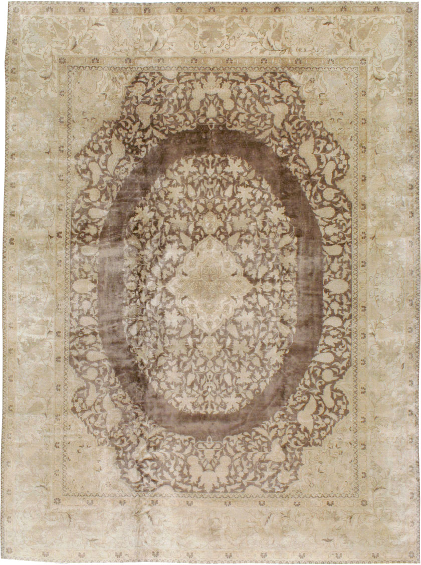 Vintage Persian Tabriz Carpet, No.11675 - Gss